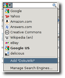 OpenSearch in Firefox