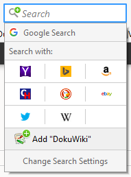 OpenSearch in Firefox